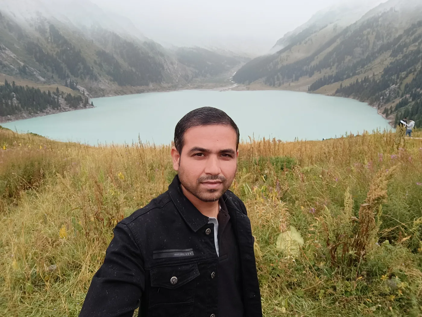 Abhishek Punia at a mountain lake